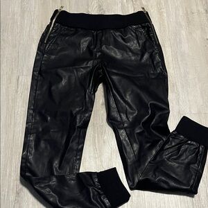 Forever 21 Black Ribbed Knit Pants